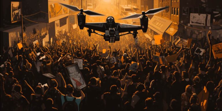 Tüntetés drón: az aktivisták új fegyvere
